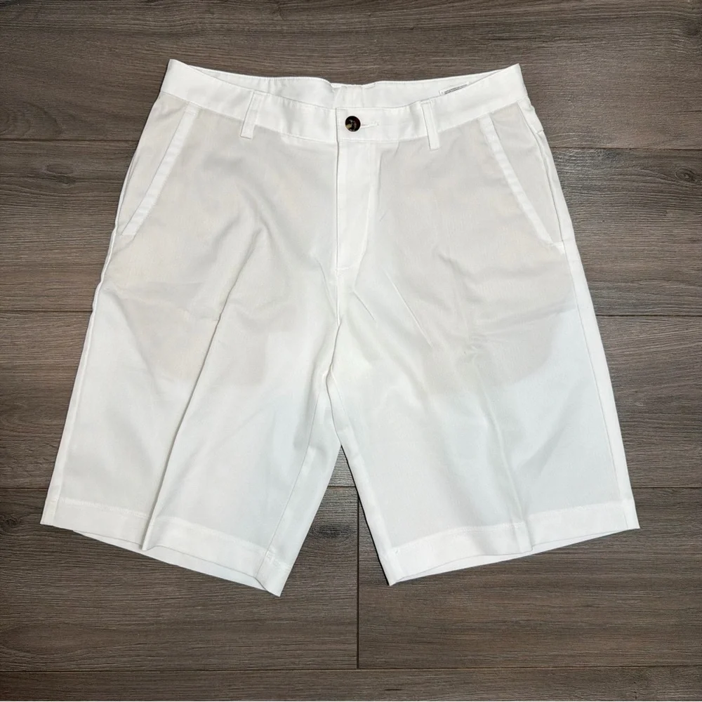 ADIDAS Men's White Classic Golf Shorts-BRAND NEW - Picture 1 of 6